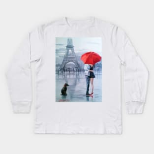 Together in Paris Kids Long Sleeve T-Shirt